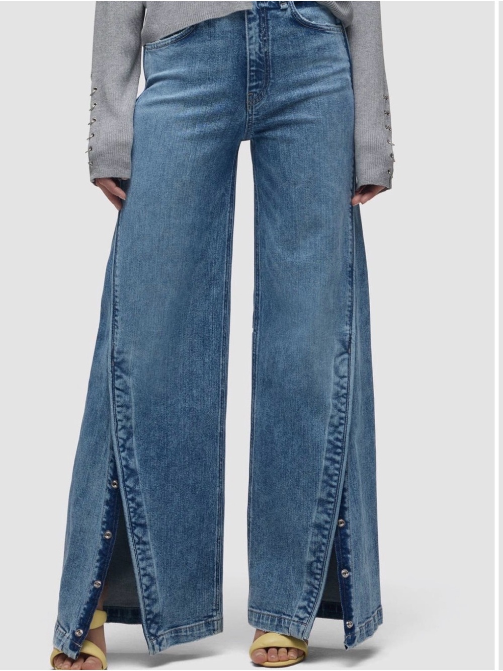 Hudson Jeans James Primetime High-Rise Wide
Leg W/ Forward Seam 30